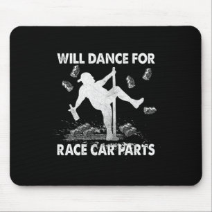 Will Dancing For Race Car Parts Dirt Track Racing Mouse Mat
