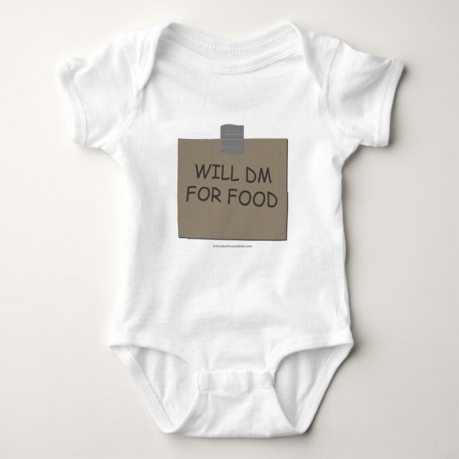 Will DM For Food Baby Bodysuit (Front)