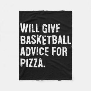 Will Give Sketll Advice For Pizza Funny Sketll Coa Fleece Blanket