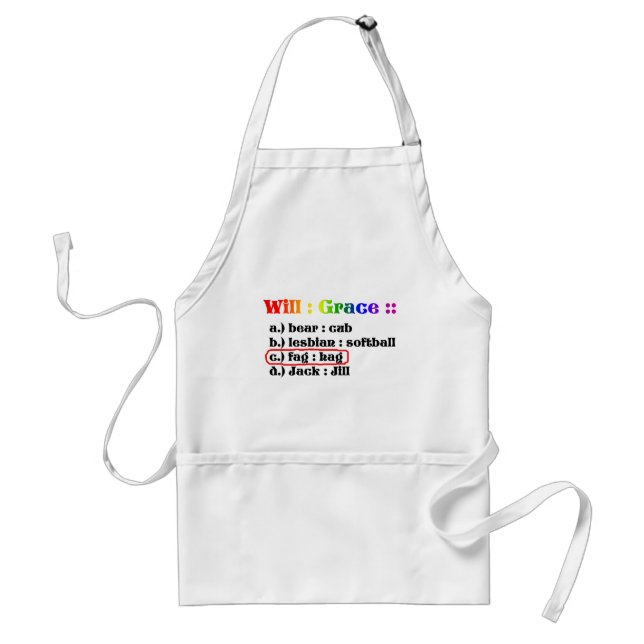 Will : Grace :: Standard Apron (Front)