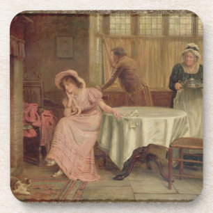 'Will He Come?' (oil on canvas) Coaster