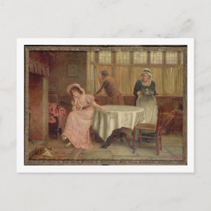 'Will He Come?' (oil on canvas) Postcard