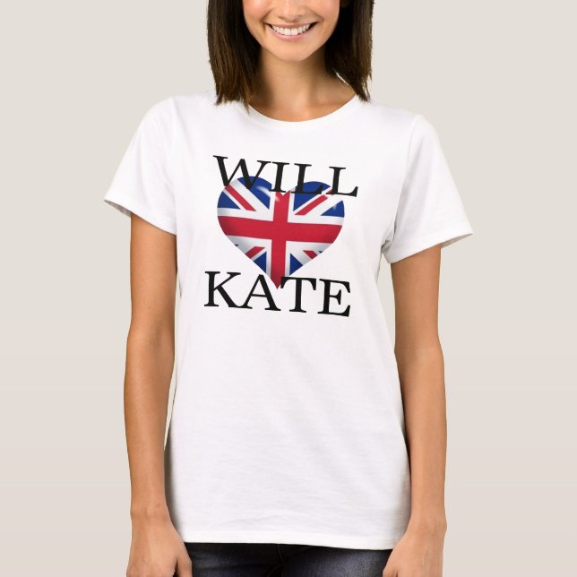 Will Heart Kate 1 T-Shirt (Front)