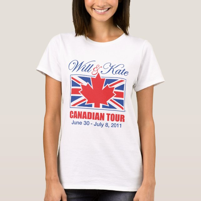 WILL & KATE CANADIAN TOUR T-Shirt (Front)