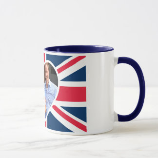 Will, Kate, Prince George - British Flag Mug