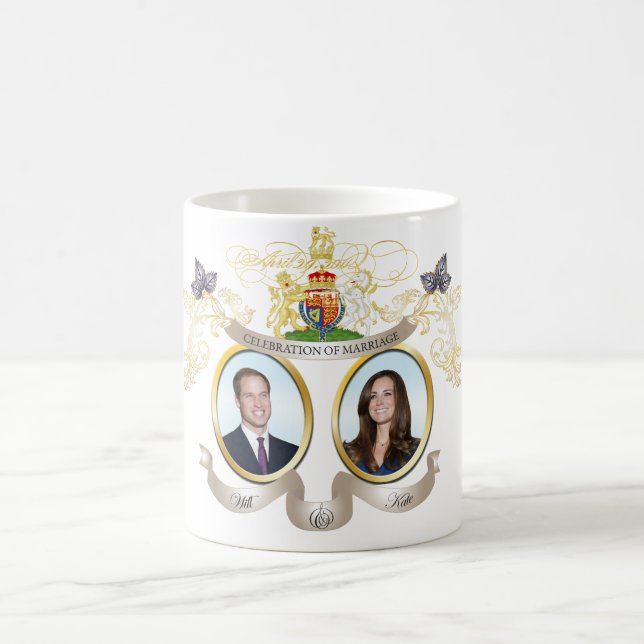 Will+Kate wedding, DIY background colour!! Coffee Mug (Center)