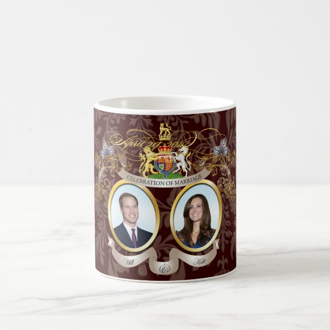 will & kate wedding /DIY colours Coffee Mug (Center)