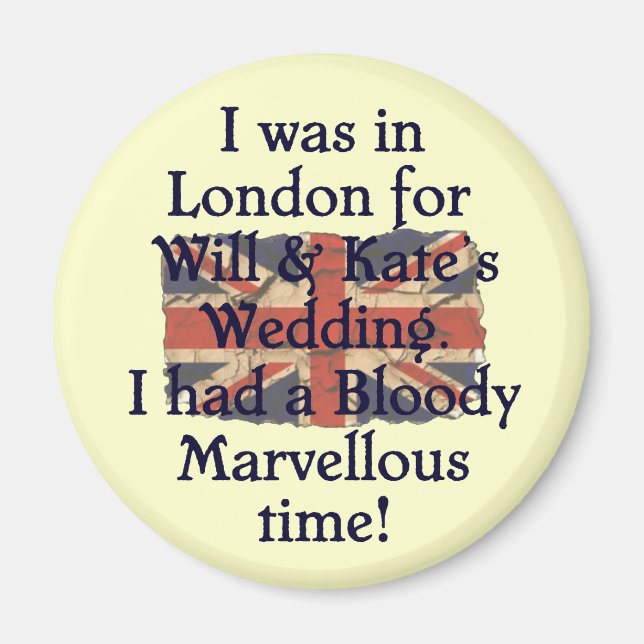 Will & Kate's Wedding Magnet (Front)