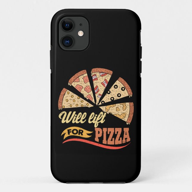 Will Lift For Pizza - Funny Novelty Workout Case-Mate iPhone Case (Back)