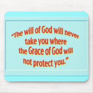 will of God sticker 1 Mouse Mat