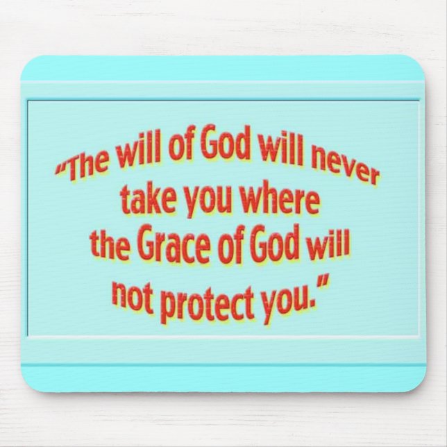 will of God sticker 1 Mouse Mat (Front)