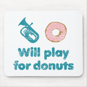 Will Play Baritone for Doughnuts Mouse Mat