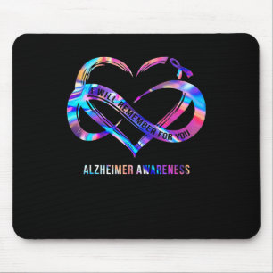Will Remember For You Alzheimerheimer Awareness Mouse Mat