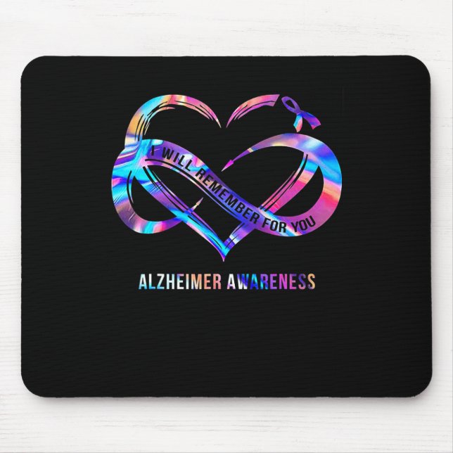 Will Remember For You Alzheimerheimer Awareness  Mouse Mat (Front)