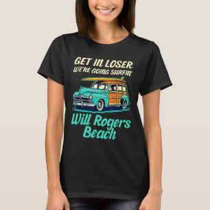 Will Rogers Beach California Surf Women Men Vintag T-Shirt