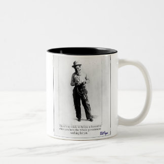 "Will Rogers - Humorist" Two-Tone Coffee Mug