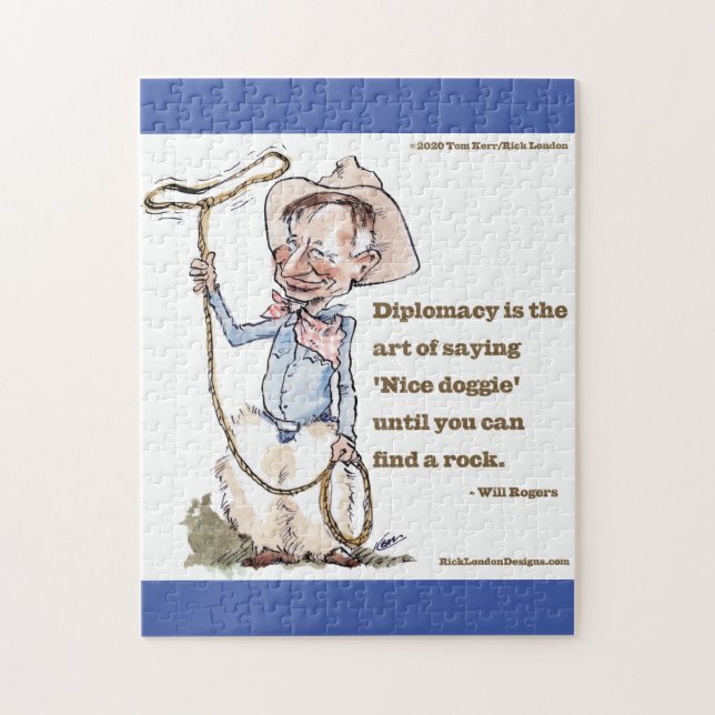 Will Rogers & Quote Jigsaw Puzzle (Vertical)