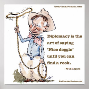 Will Rogers & Quote Poster