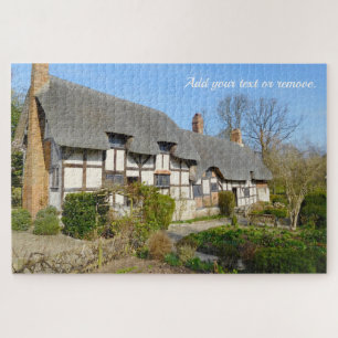 Will Shakespeare's mothers thatched roof cottage: Jigsaw Puzzle