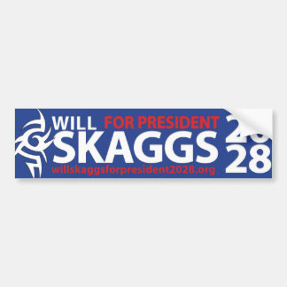 Will Skaggs for President 2028 Bumper Sticker