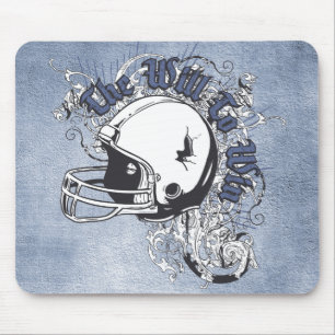 Will to Win Football Mouse Mat