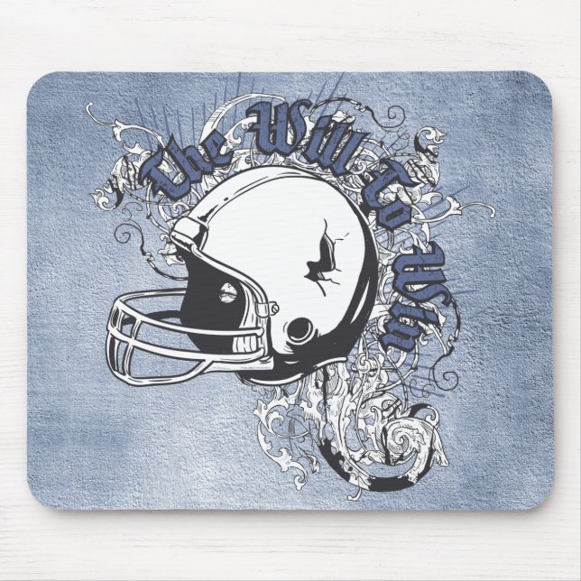 Will to Win Football Mouse Mat (Front)