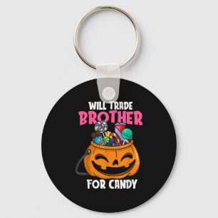 Will Trade Brother For Candy Matching Halloween Si Key Ring
