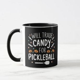 Will Trade Candy For Pickleball Spooky Halloween Mug