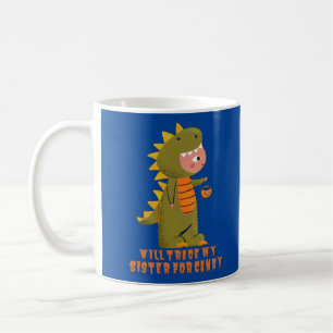 WILL TRADE MY SISTER FOR CANDY funny halloween     Coffee Mug