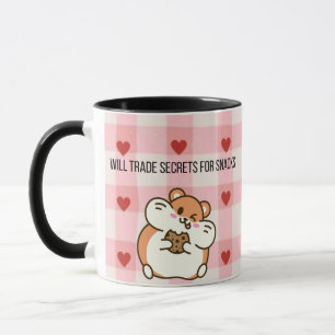 Will Trade Secrets for Snacks   Cute Animal Mug