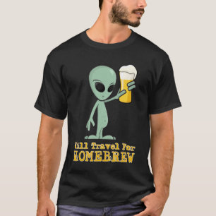 Will Travel For Homebrew (Logo on Back) - Dark T-Shirt