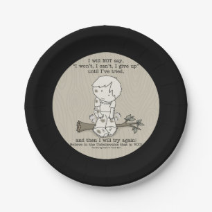 Will Try Again Paper Plate