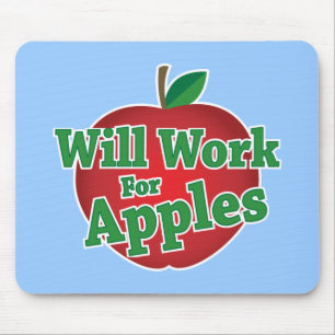 Will Work for Apples Mouse Mat