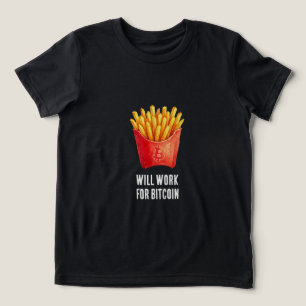 Will Work For Bitcoin (Black) Tri-Blend Shirt