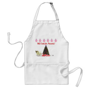 Will Work for Presents Apron