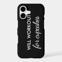 Will Workout for Cupcakes iPhone Case