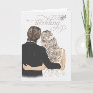 Will You Be in Our Wedding Bride and Groom Card