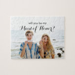 Will You be Maid of Honour Custom Photo Jigsaw Puzzle<br><div class="desc">Will You be Maid of Honour Custom Photo jigsaw puzzle</div>