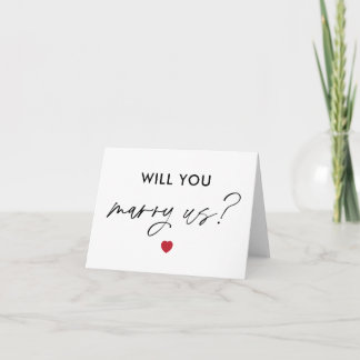 Will You Be Marry Us Card