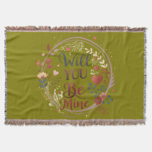 Will You Be Mine – A Timeless Promise of Love Throw Blanket