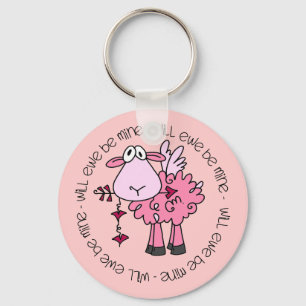 Will You Be Mine Valentine Key Ring