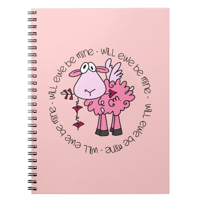 Will You Be Mine Valentine Notebook (Front)