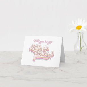 Will you be my babe of honour, bridal proposal card