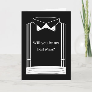 Will you be my Best Man? Best Man request. Invitation