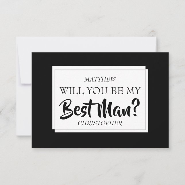 Will You Be My Best Man Card (Front)