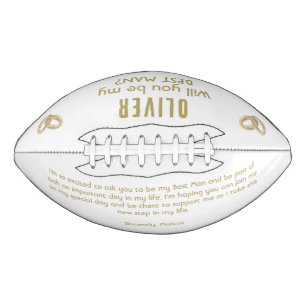 Will you be my Best Man Custom Name  American Football