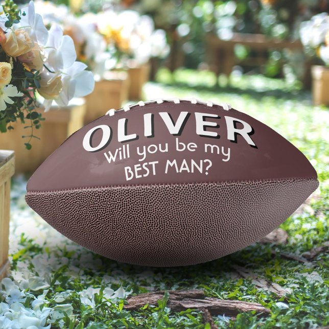 Will you be my Best Man Custom Name Football American Football (Creator Uploaded)