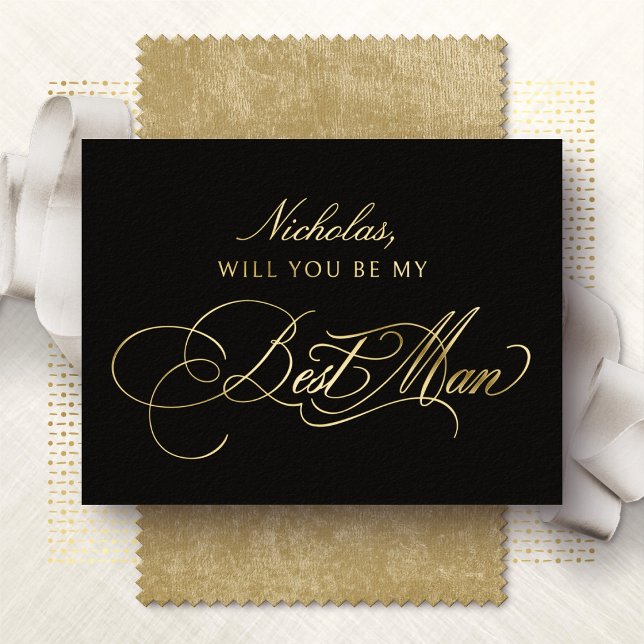 Will You Be My Best Man Foil Card (Creator Uploaded)