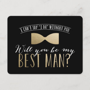 Will you be my Best Man?   Groomsmen Invitation
