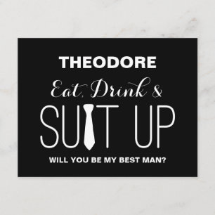Will you be my Best Man ?   Groomsmen Invitation
